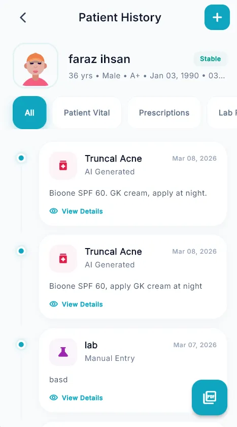 Patient Diary App